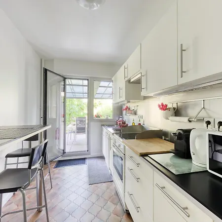 Disponible - 5mn Paris - Gare A Pied - Jardin Terrasse - 6 Pers - Centre - Proche Tous Commerces Et Transports - Wifi Apartmán *
