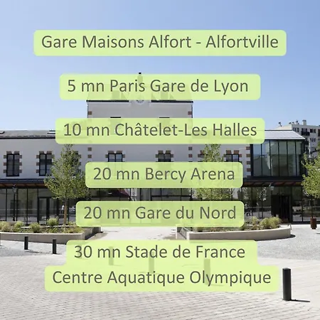Apartmán Disponible - 5mn Paris - Gare A Pied - Jardin Terrasse - 6 Pers - Centre - Proche Tous Commerces Et Transports - Wifi
